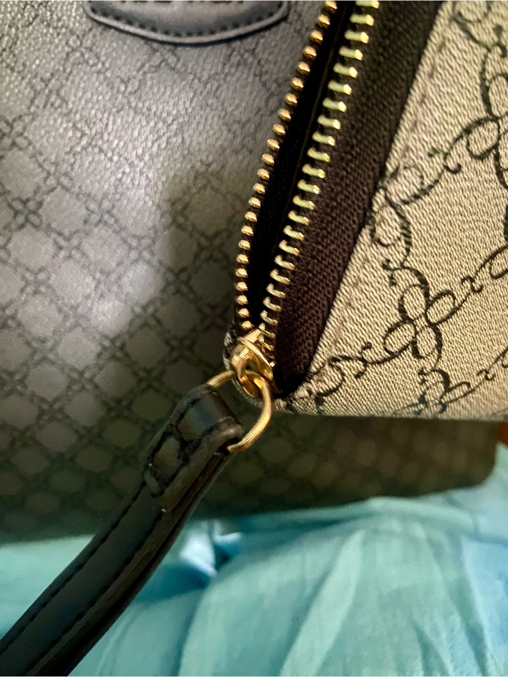 👜🩶🖤Nine West “Lior” Tote Bag w/matching “Lockup Nine” Zip-around Wristlet Wallet - Picture 13 of 15